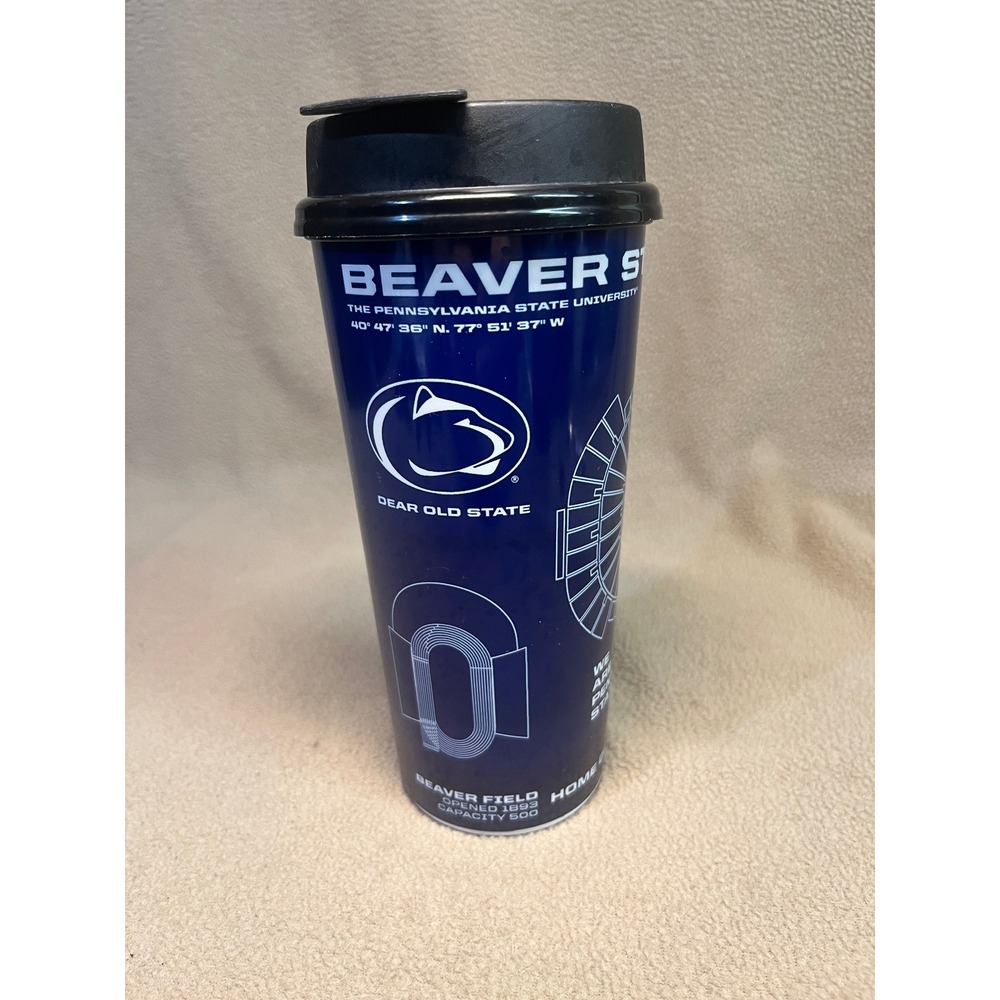 Penn State Nittany Lions Beaver Stadium Travel Tumbler Whirley Navy Blue PSU Cup